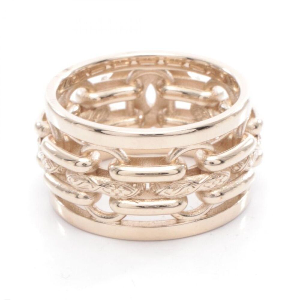 Chanel Coco Mark Ring Gold Plated Rhinestone - Picture 4 of 5